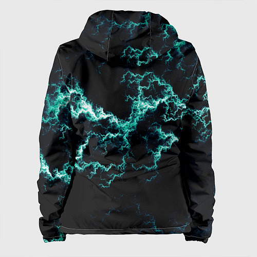 Женская куртка Lightning light blue glow / 3D-Белый – фото 2