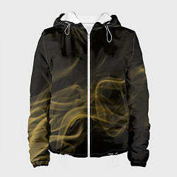 Куртка с капюшоном женская Color smoke yellow, цвет: 3D-белый