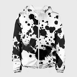 Женская куртка Брызги черной краски