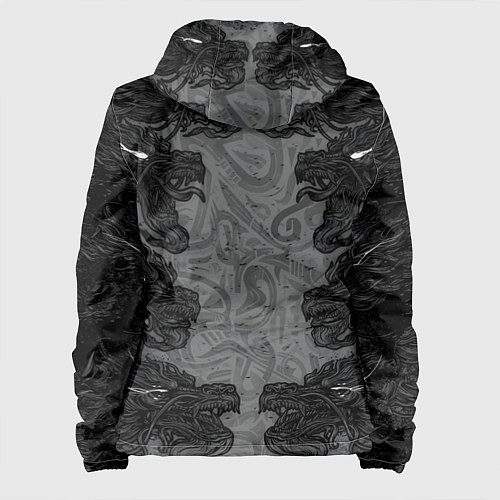Женская куртка Японские драконы / 3D-Белый – фото 2
