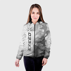 Куртка с капюшоном женская Exeed - white gradient по-вертикали, цвет: 3D-черный — фото 2