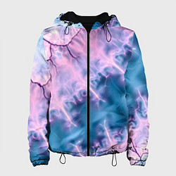 Женская куртка Вода и розовая абстракция