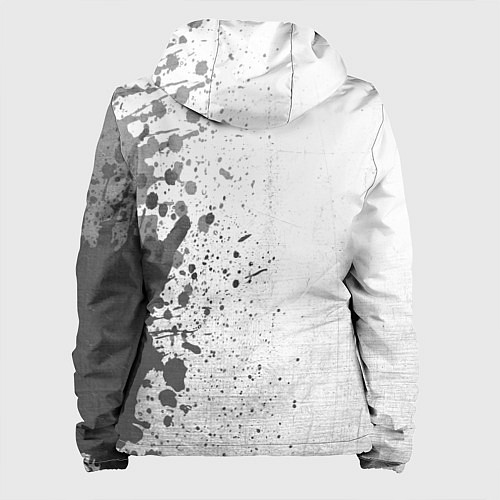 Женская куртка Half-Life - white gradient по-вертикали / 3D-Черный – фото 2