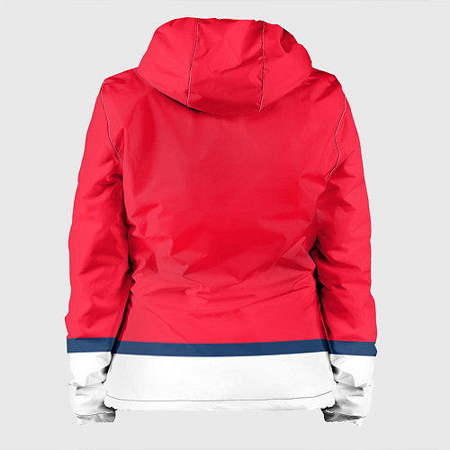 Женская куртка Вашингтон Кэпиталз хоккей / 3D-Белый – фото 2