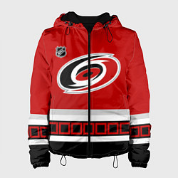 Куртка с капюшоном женская Каролина Харрикейнз хоккей, цвет: 3D-черный