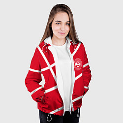 Куртка с капюшоном женская Atlanta Hawks NBA team, цвет: 3D-белый — фото 2