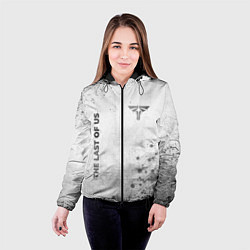Куртка с капюшоном женская The Last Of Us - white gradient вертикально, цвет: 3D-черный — фото 2