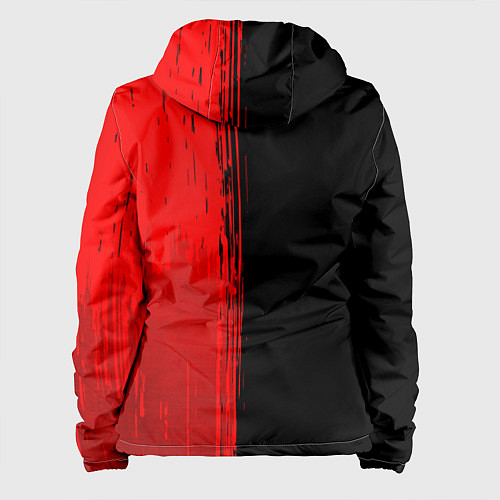 Женская куртка Slipknot - red gradient по-вертикали / 3D-Черный – фото 2