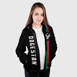 Куртка с капюшоном женская Республика - Дагестан, цвет: 3D-черный — фото 2