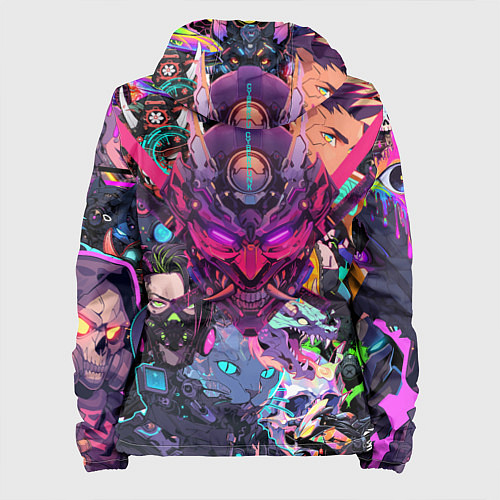 Женская куртка Стиль Cyberpunk / 3D-Белый – фото 2