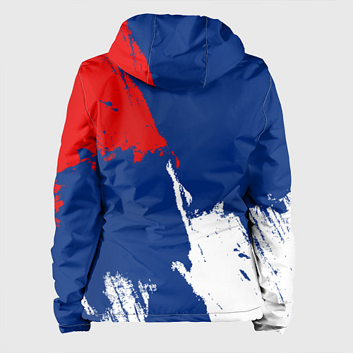 Женская куртка Монреаль Канадиенс - брызги краски / 3D-Белый – фото 2