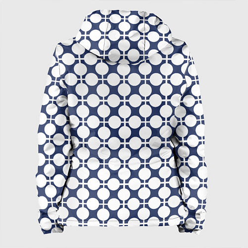 Женская куртка Серо-белый узор в клетку и горох ретро / 3D-Белый – фото 2