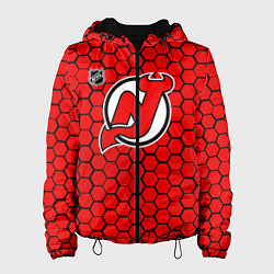 Женская куртка Нью Джерси Девилз - красные соты