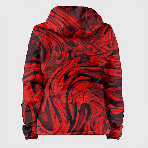 Женская куртка Красный смешение пластика / 3D-Черный – фото 2