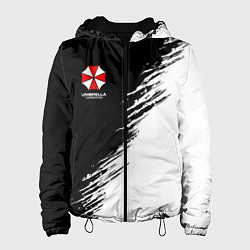 Куртка с капюшоном женская Umbrella Corp - black and white, цвет: 3D-черный