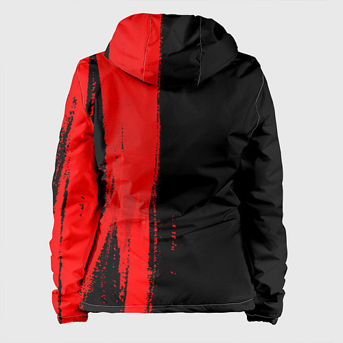 Женская куртка Black Sabbath - red gradient по-вертикали / 3D-Черный – фото 2