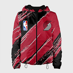 Куртка с капюшоном женская Трэйл Блэйзерс - цвета команды, цвет: 3D-черный