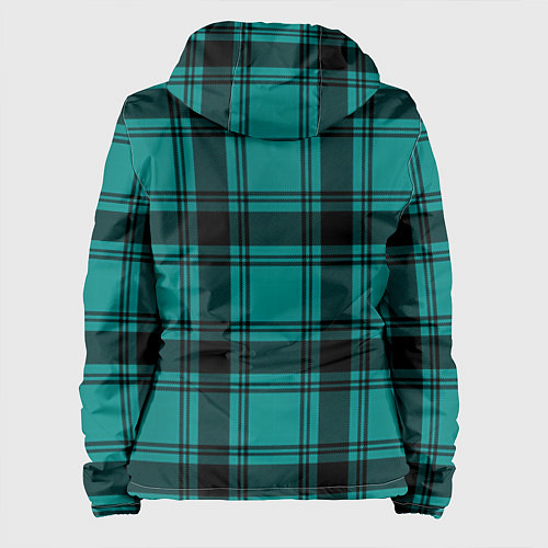 Женская куртка Checkered dark blue / 3D-Белый – фото 2