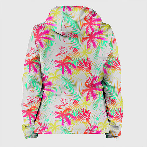 Женская куртка Palm yellow pink / 3D-Белый – фото 2