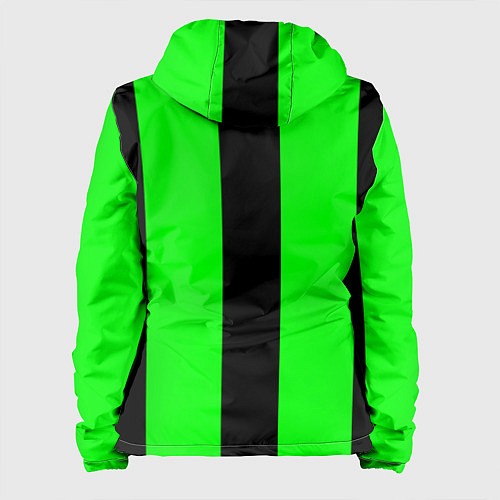 Женская куртка Color green black line / 3D-Белый – фото 2