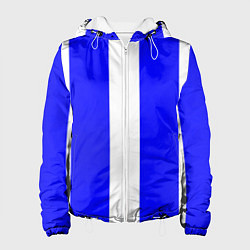 Куртка с капюшоном женская Color white blue line, цвет: 3D-белый