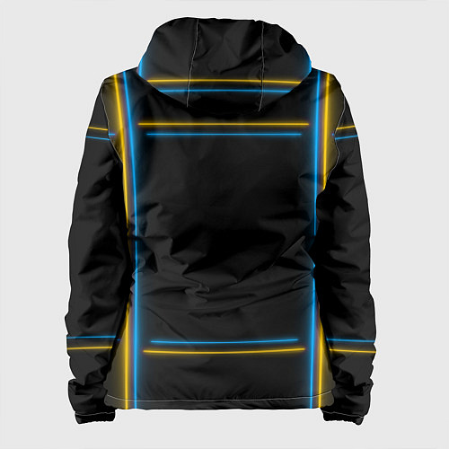 Женская куртка Neon yellow light blue / 3D-Белый – фото 2