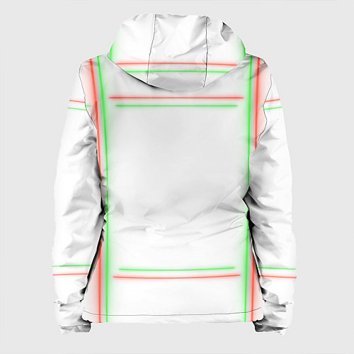 Женская куртка Neon light green red / 3D-Белый – фото 2