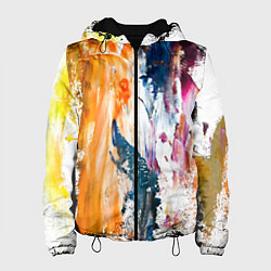 Женская куртка Разноцветные мазки кисти на палитре художника