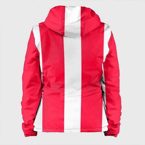 Женская куртка Color red white line / 3D-Белый – фото 2