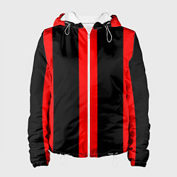 Женская куртка Color black red lines