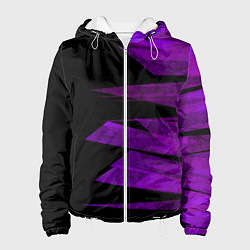 Женская куртка Color purple black stripes