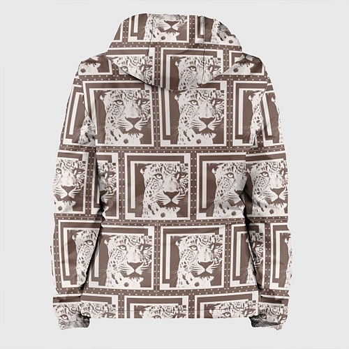 Женская куртка Леопард в кофейном / 3D-Белый – фото 2