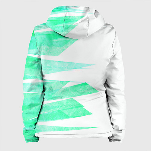 Женская куртка Color white light blue strip / 3D-Белый – фото 2