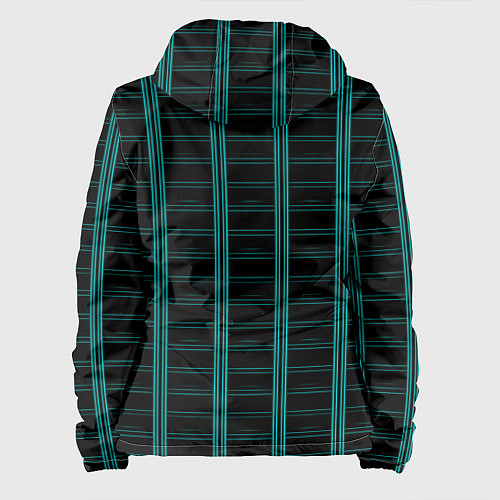 Женская куртка Color blue dark stripe / 3D-Белый – фото 2