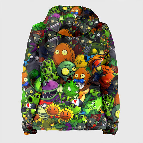 Женская куртка Растения против зомби x Дум лого / 3D-Белый – фото 2