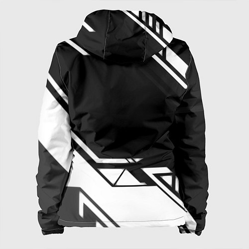 Женская куртка Doom geometry black / 3D-Белый – фото 2