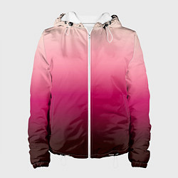 Женская куртка Градиент transcendent pink омбре