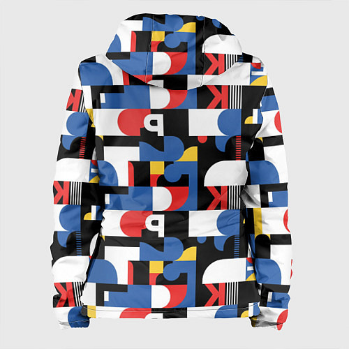 Женская куртка Геометрия букв / 3D-Белый – фото 2