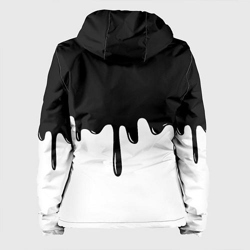 Женская куртка Doom logo жидкие краски / 3D-Белый – фото 2