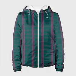 Женская куртка Color dark cage pink stripes