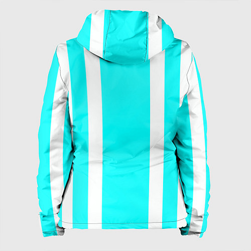 Женская куртка Color blue white stripes / 3D-Белый – фото 2