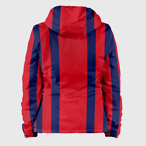 Женская куртка Color black red stripes / 3D-Белый – фото 2