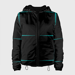 Женская куртка Color black blue stripes
