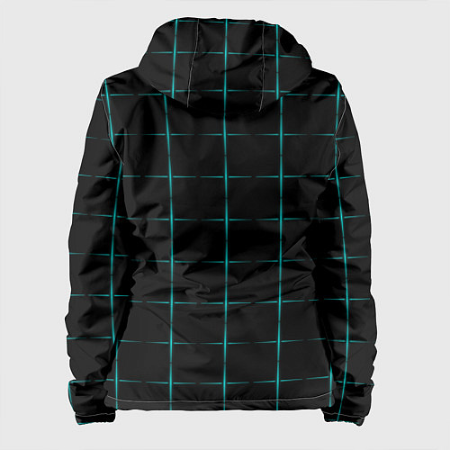 Женская куртка Color black blue crosses / 3D-Белый – фото 2