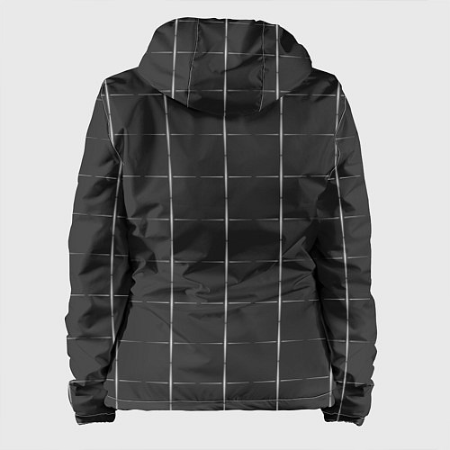 Женская куртка Color grey white lines / 3D-Белый – фото 2