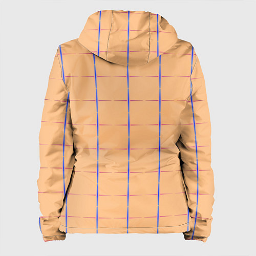 Женская куртка Color beige blue cross / 3D-Белый – фото 2