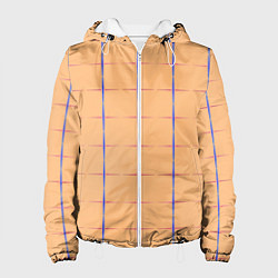 Женская куртка Color beige blue cross