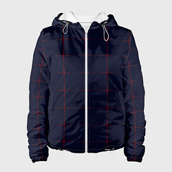 Женская куртка Color dark blue red crosses
