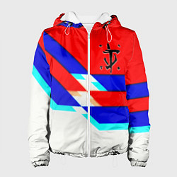 Куртка с капюшоном женская Doom geometry cyber sport, цвет: 3D-белый