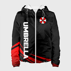 Куртка с капюшоном женская Umbrella - спорт, цвет: 3D-белый